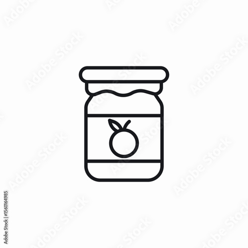 orange jam icon sign vector