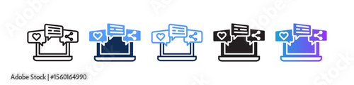 Social Media Marketing multiple icon