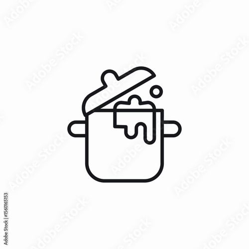 pot drip icon sign vector