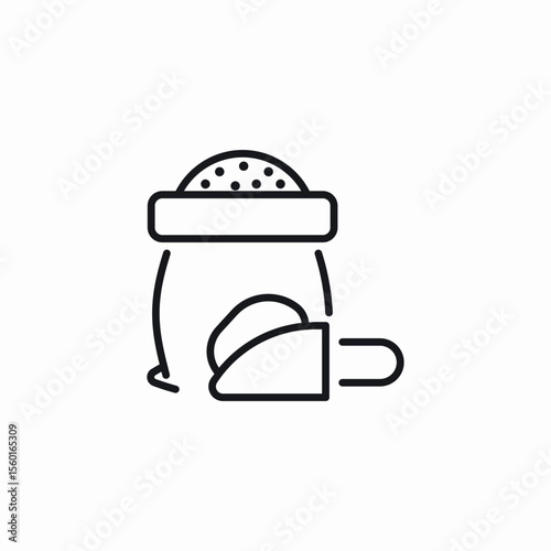 seed sack icon sign vector