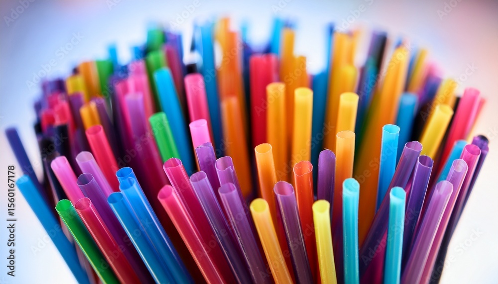 Fototapeta premium multi colored cocktail stick