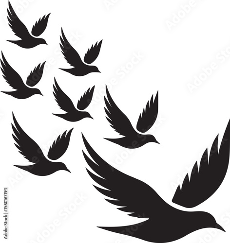 bird, sparrow, robin, eagle, hawk, pigeon, dove, flamingo, parrot, peacock, canary, stork, crow, raven, finch, swallow