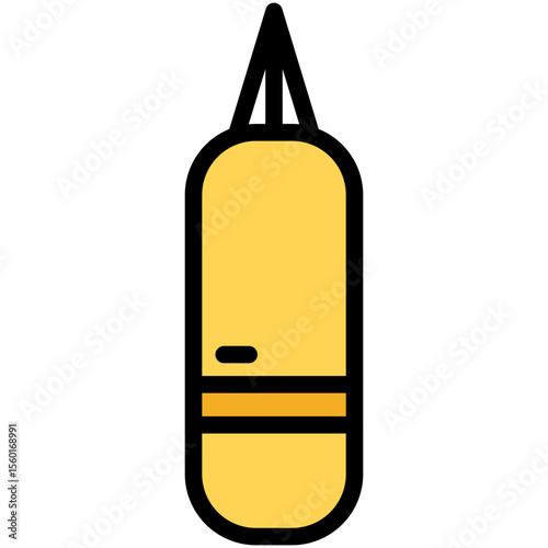 heavy bag filled line icon