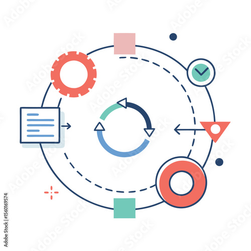 Minimalist Agile Workflow Diagram
