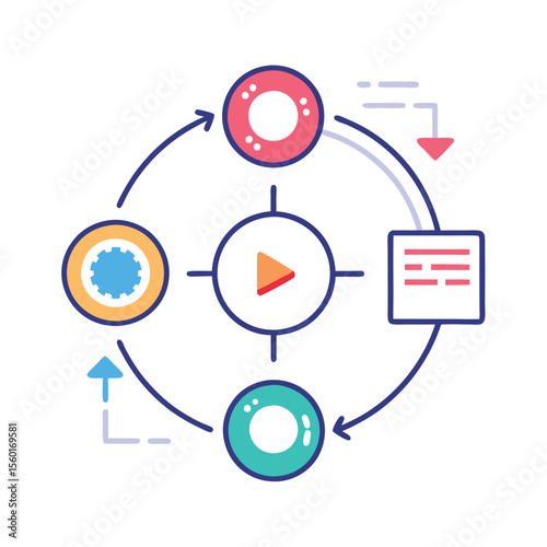 Minimalist Agile Workflow Diagram
