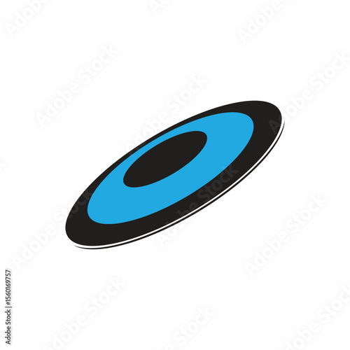 frisbee logo icon illustration flat