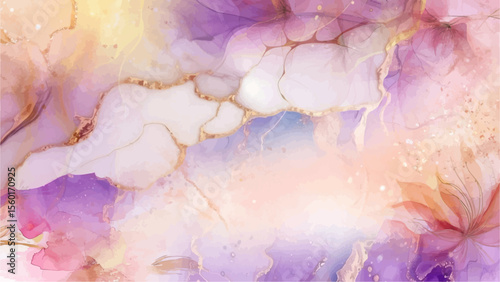 Alcohol ink colors translucent. Abstract multicolored marble texture background. Mixing acrylic paints. Modern fluid art. Alcohol Ink Pattern for paper texture, wallpaper and fabric print