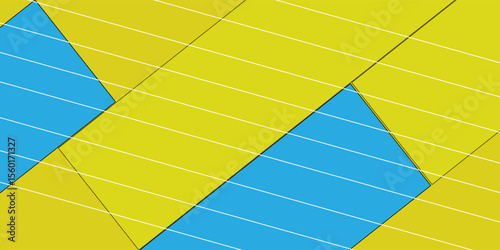 Yellow background used in texture design, bright poster, banner yellow and blue background and Yellow and blue hipster futuristic graphic design