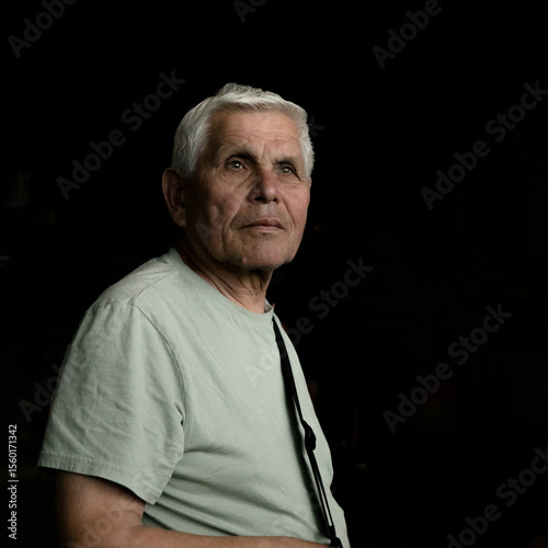 Active Senior Man Traveling  in New York City.  A 75-year-old man explores the streets of New York City, embracing adventure and independence in his golden years.