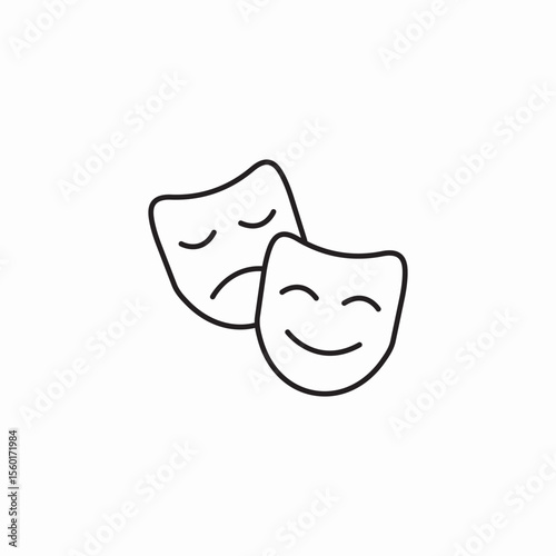 mood mask icon sign vector