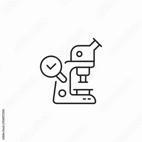 search microscope icon sign vector