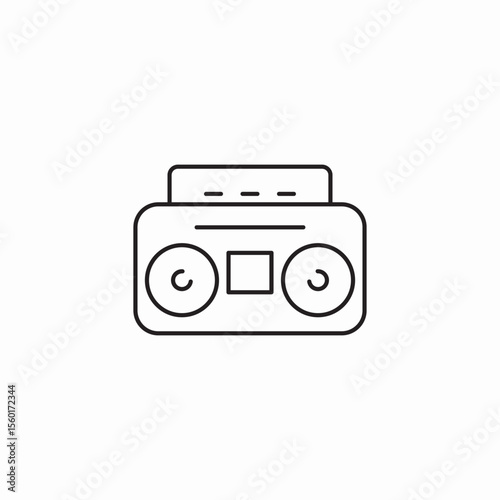 stereo device icon sign vector