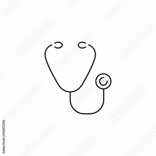 stethoscope tool icon sign vector