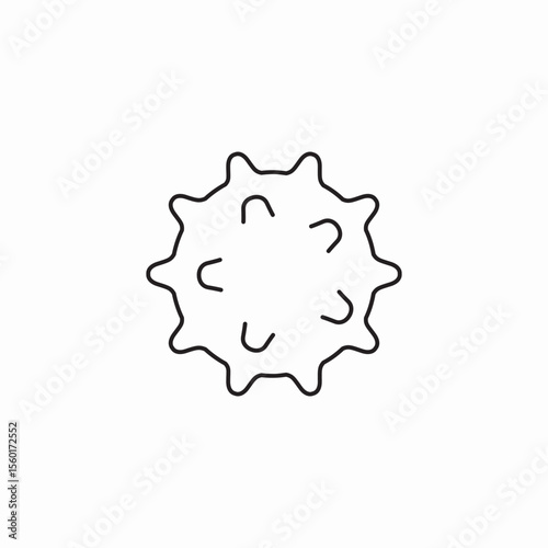 virus magnify icon sign vector