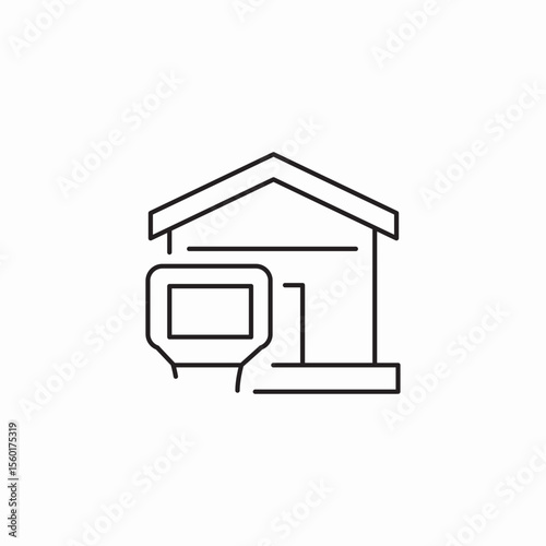 building thermal scan icon sign vector