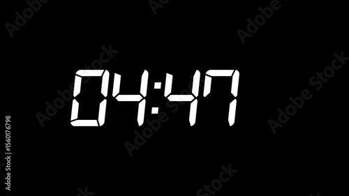 Clock 5 Minute countdown animation Timer Countdown. Countdown 5 minutes.