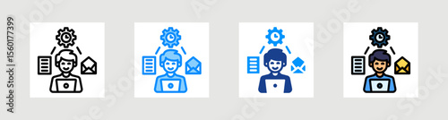 Multitasking Icon Collection Set Multiple Style