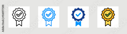 Ribbon Icon Collection Set Multiple Style