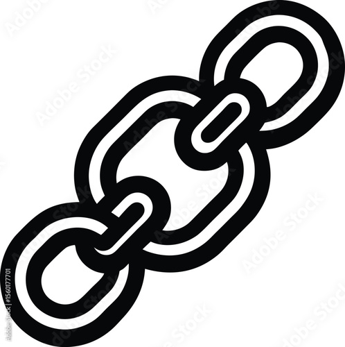 Metal chain silhouette vector art and illustration  Premium 