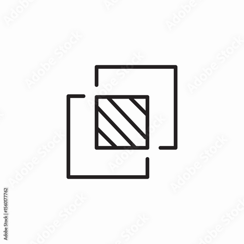 layer overlap pattern icon sign vector