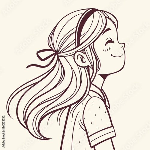 girl with long hair