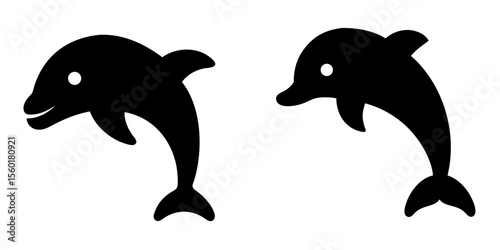 Dolphin Animal Vector Collection for Marine Life, Ocean, and Environmental Projects