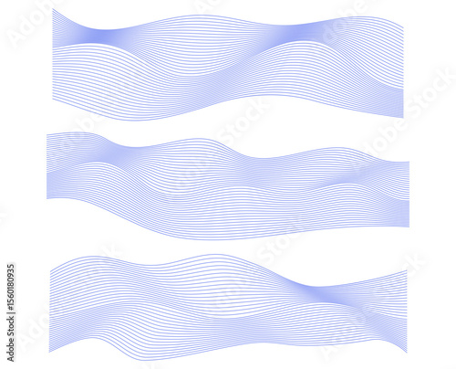 abstract blue wave background. Design Element Wave Lines Guilloche curve line Background