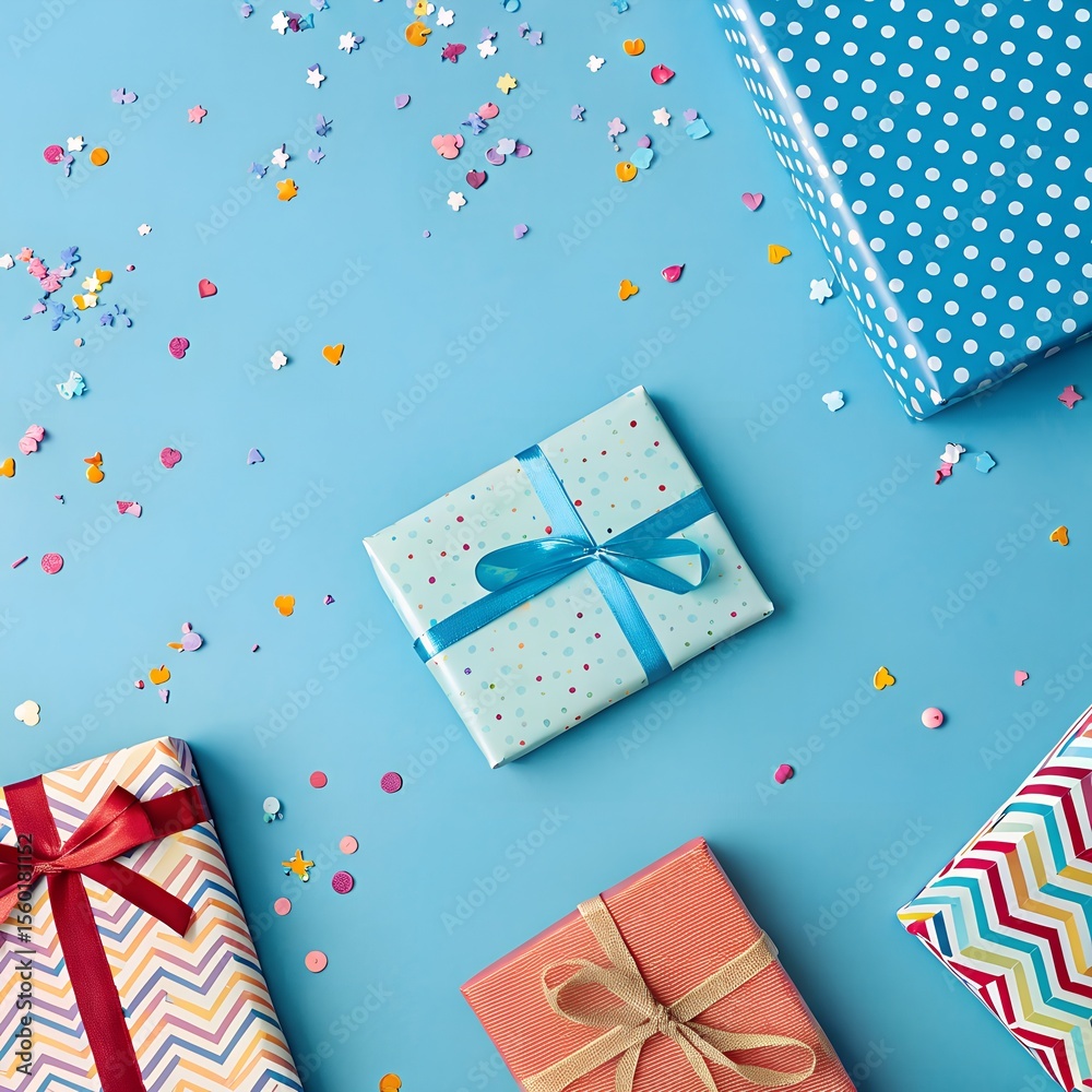 Obraz premium gift boxes and ribbons