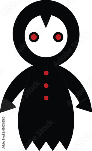 Voodoo Doll Silhouette Halloween Clipart for Creative Projects  Premium AI-generated vector
