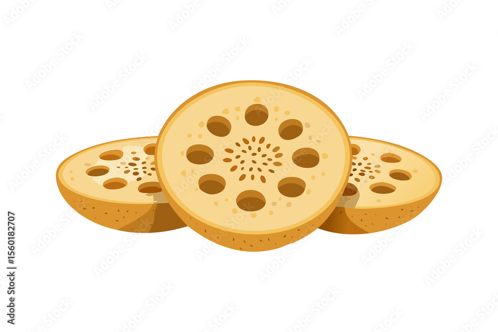 Fototapeta premium 蓮根(png)