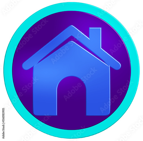 Home House Icon - Website Navigation & Realty Symbol