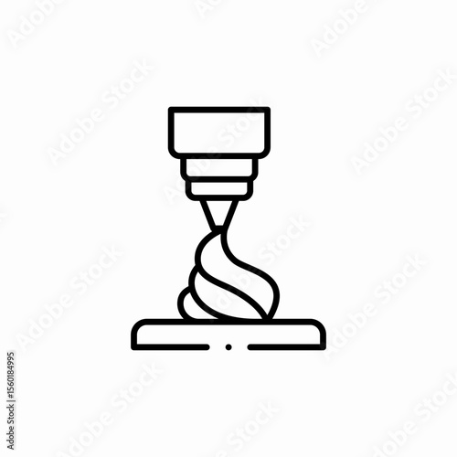 cream vanille icon sign vector