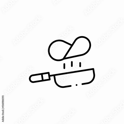 pan cook icon sign vector
