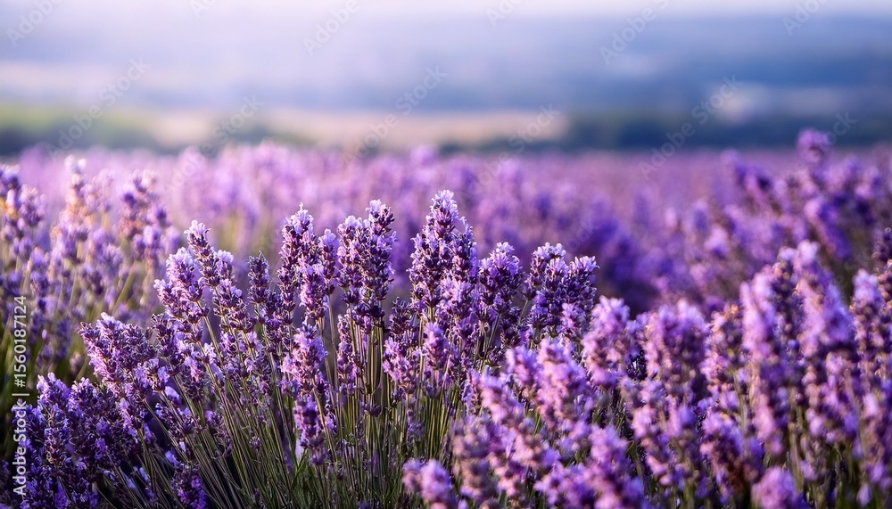 Fototapeta premium lavender field lavender flower landscape closeup