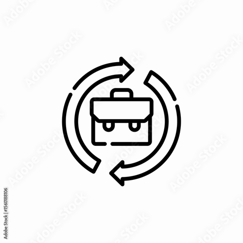 work switch icon sign vector
