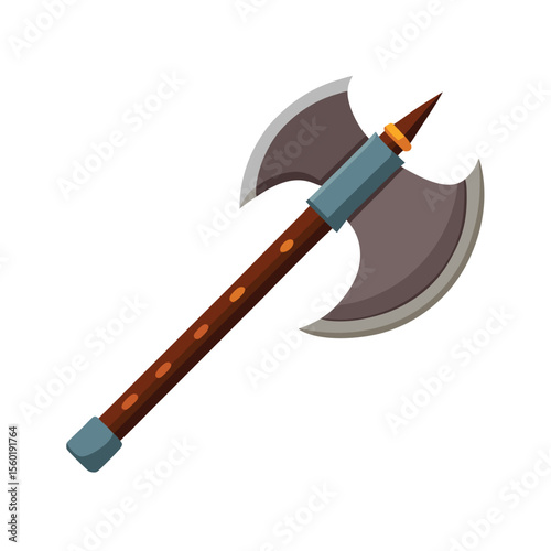 Axe on white background