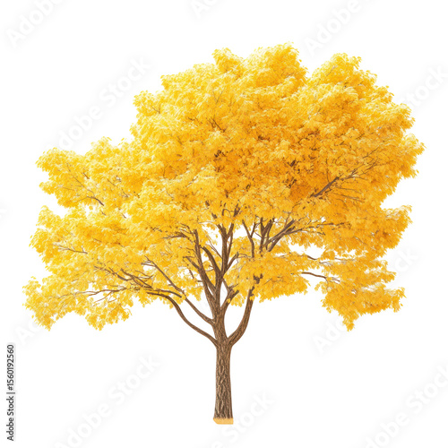  Norway Maple Acer platanoides Tree - Norway maple tree with full green foliage on transparent background