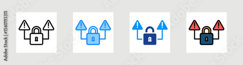 Danger Icon Collection Set Multiple Style