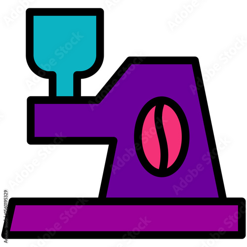 coffee grinder filled line icon