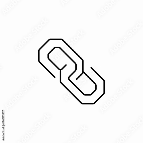 hyperlink chain connection icon sign vector