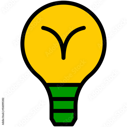 lightbulb filled line icon
