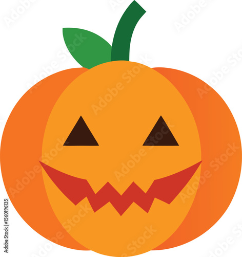 Halloween pumpkin on white background
