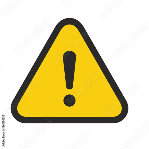 Warning Triangle with Exclamation Mark Icon. symbol indicates caution, alert, error, or important notice. It is widely used for safety warnings, system alerts, and general attention-grabbing purposes.