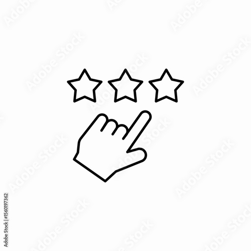 rating star selection icon sign vector
