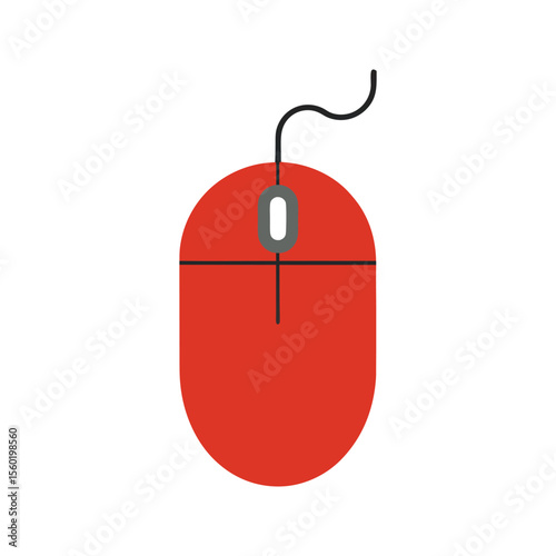 red computer mouse