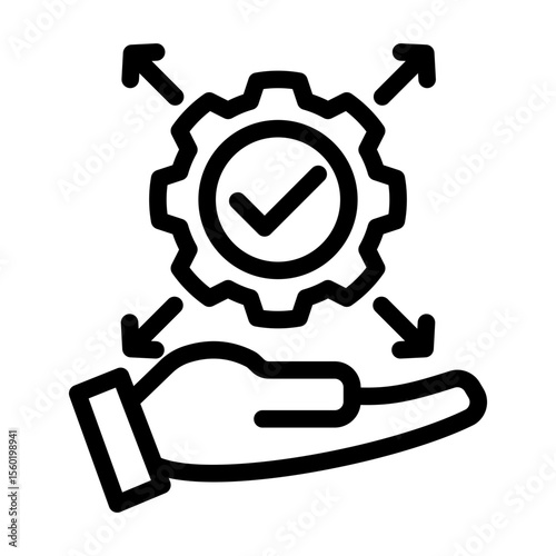 Automated Logistics Control System from the Business Automation icon collection (Outline style)