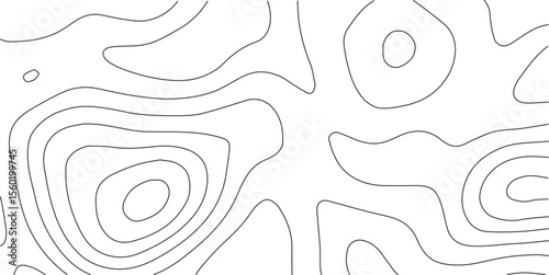 White wave paper curved reliefs abstract background, Topography map background. Vector geographic contour map. Abstract topographic contours map background