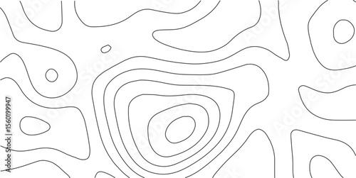 White wave paper curved reliefs abstract background, Topography map background. Vector geographic contour map. Abstract topographic contours map background