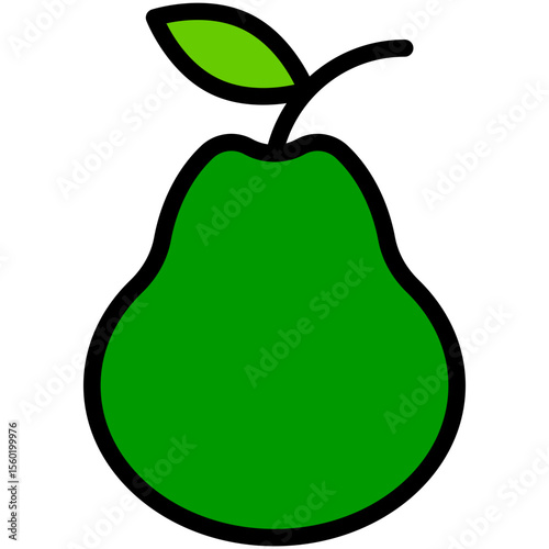 guava filled line icon