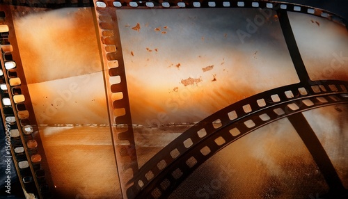 old grunge filmstrip